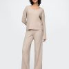 Spodnie swetrowe CashSoft Wide Rib