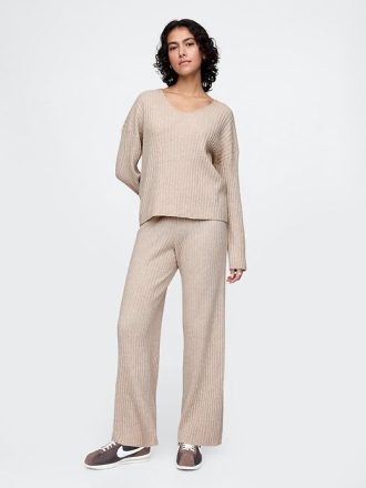 Spodnie swetrowe CashSoft Wide Rib