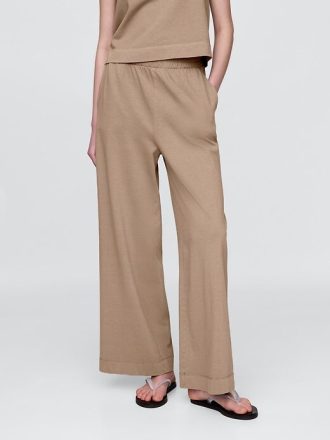 Spodnie Vintage Soft Heavyweight z szerokimi nogawkami z bawełny organicznej