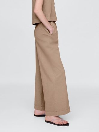 Spodnie Vintage Soft Heavyweight z szerokimi nogawkami z bawełny organicznej