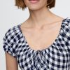 Sukienka midi Gap × DÔEN z 100% lnu w kratkę gingham