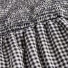 Sukienka midi z popeliny w kratkę gingham