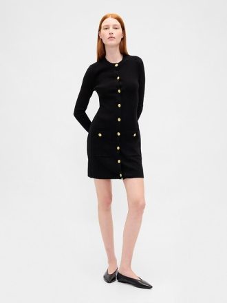 Sukienka mini sweterkowa CashSoft Rib Pocket