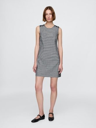 Sukienka mini z jeansu w kratkę Gingham firmy Gap × DÔEN