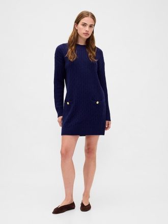 Sukienka sweterkowa CashSoft Cable Knit Mini