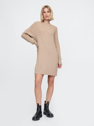 Sukienka sweterkowa CashSoft Cable Knit Mini