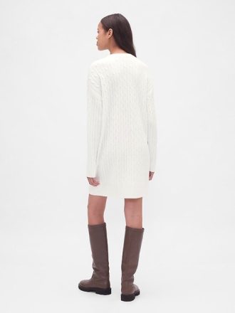 Sukienka sweterkowa CashSoft Cable Knit Mini