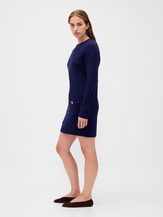 Sukienka sweterkowa CashSoft Cable Knit Mini