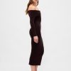 Sukienka sweterkowa CashSoft Stretch Midi z odkrytymi ramionami