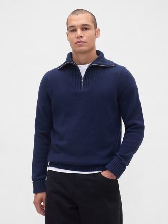 Sweter CashSoft z zamkiem błyskawicznym 1/4
