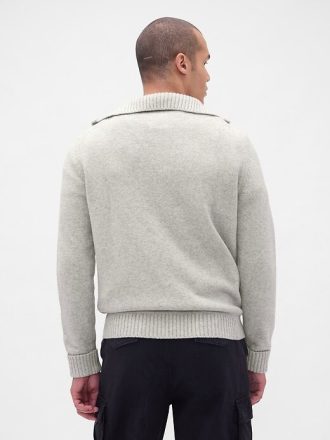 Sweter CashSoft z zamkiem błyskawicznym 1/4
