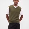 Sweter-kamizelka z dekoltem w serek