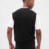 Sweter-kamizelka z dekoltem w serek