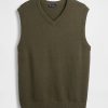 Sweter-kamizelka z dekoltem w serek