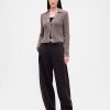 Sweter kardigan z kołnierzykiem, 100% bawełny