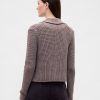 Sweter kardigan z kołnierzykiem, 100% bawełny