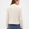 Sweter kardigan z kołnierzykiem, 100% bawełny