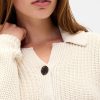 Sweter kardigan z kołnierzykiem, 100% bawełny