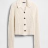 Sweter kardigan z kołnierzykiem, 100% bawełny