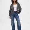 Sweter kardigan z rękawami beczkowymi Sweter kardigan z rękawami beczkowymi