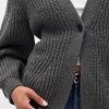 Sweter kardigan z rękawami beczkowymi Sweter kardigan z rękawami beczkowymi