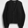 Sweter kardigan z rękawami beczkowymi