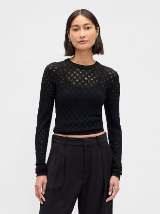 Sweter Pointelle