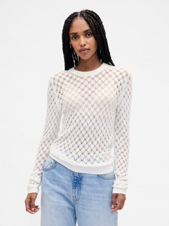 Sweter Pointelle