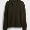 Sweter polo z mieszanki wełny merynosów