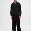 Sweter polo z mieszanki wełny merynosów