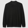 Sweter polo z wełny merino