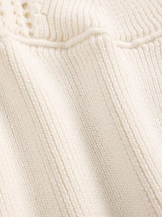 Sweter szydełkowy z krótkim rękawem
