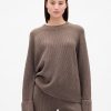 Sweter typu boyfriend CashSoft Shaker-Stitch