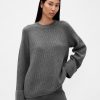 Sweter typu boyfriend CashSoft Shaker-Stitch