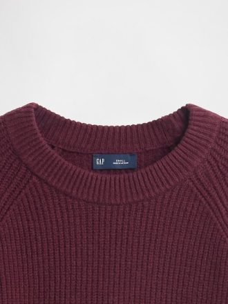 Sweter typu boyfriend CashSoft Shaker-Stitch