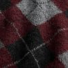 Sweter w romby szczotkowane