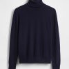 Sweter z golfem z wełny merynosów
