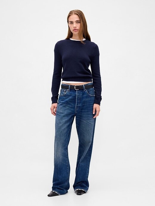 Sweter z okrągłym dekoltem CashSoft Sweter z okrągłym dekoltem CashSoft