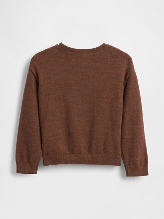 Sweter z okrągłym dekoltem dla niemowląt i małych dzieci