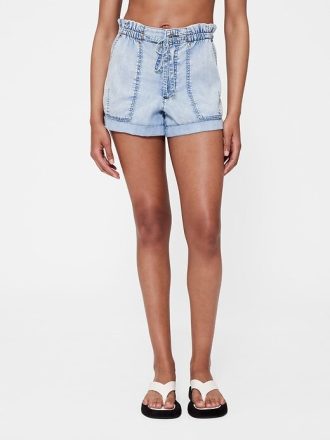 Szorty jeansowe GapStudio High Rise Draped Easy