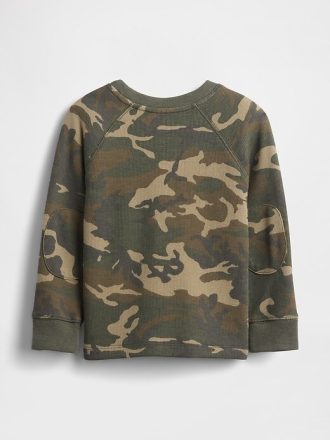 Teksturowany sweter z okrągłym dekoltem dla niemowląt i małych dzieci