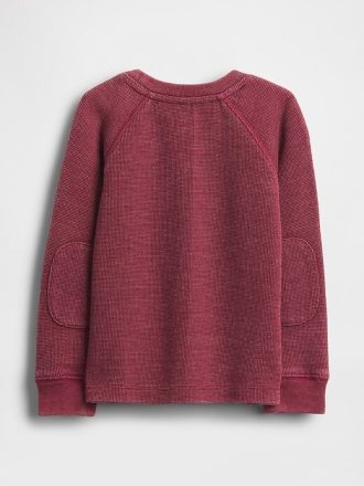 Teksturowany sweter z okrągłym dekoltem dla niemowląt i małych dzieci