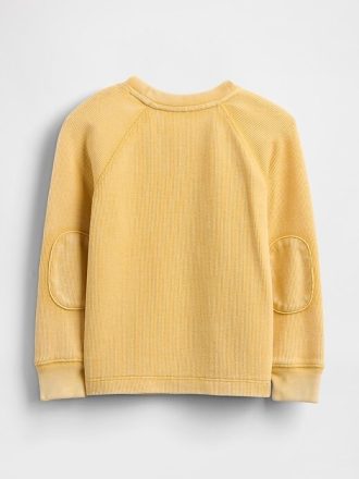 Teksturowany sweter z okrągłym dekoltem dla niemowląt i małych dzieci