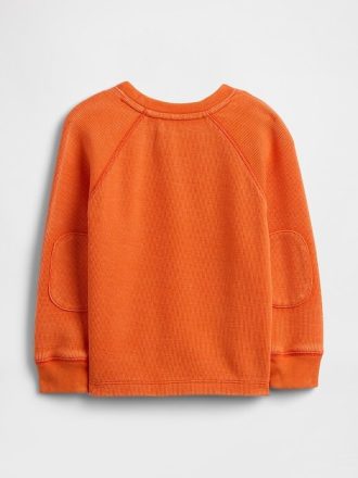 Teksturowany sweter z okrągłym dekoltem dla niemowląt i małych dzieci