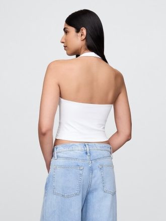 Top typu halter z dzianiny CloseKnit