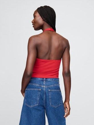 Top typu halter z dzianiny CloseKnit