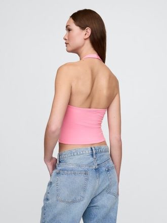 Top typu halter z dzianiny CloseKnit