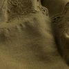 Top typu halter z mieszanki lnu i haftu Top typu halter z mieszanki lnu i haftu