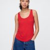 Top typu racerback z mieszanki lnu