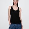 Top typu racerback z mieszanki lnu